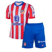 Atletico Madrid Angel Correa #10 Fußballbekleidung Heimtrikot Kinder 2024-25 Kurzarm (+ kurze hosen)